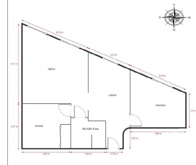 Appartement à vendre - 2 pièces - 34.92 m2 - MARSEILLE - 13003 - PROVENCE-ALPES-COTE-D-AZUR - Century 21 Le Taoumé