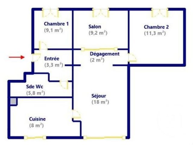 Appartement T4 à vendre - 4 pièces - 66.7 m2 - MARSEILLE - 13012 - PROVENCE-ALPES-COTE-D-AZUR - Century 21 Le Taoumé