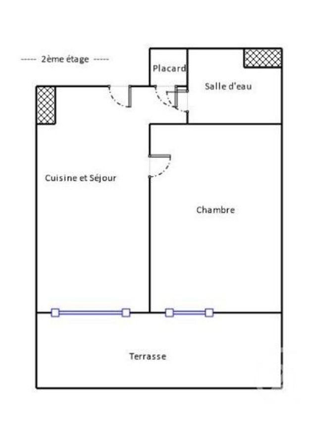 Appartement T2 à vendre - 2 pièces - 33.02 m2 - MARSEILLE - 13011 - PROVENCE-ALPES-COTE-D-AZUR - Century 21 Le Taoumé